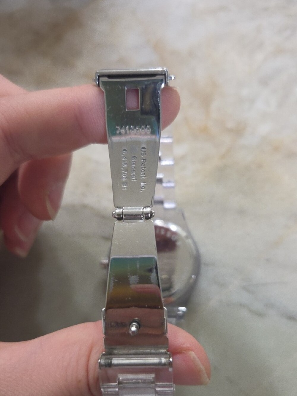Fossil Clear Bracelet Watch with Turquoise Dial and Crystal Bezel - Picture 3 of 4